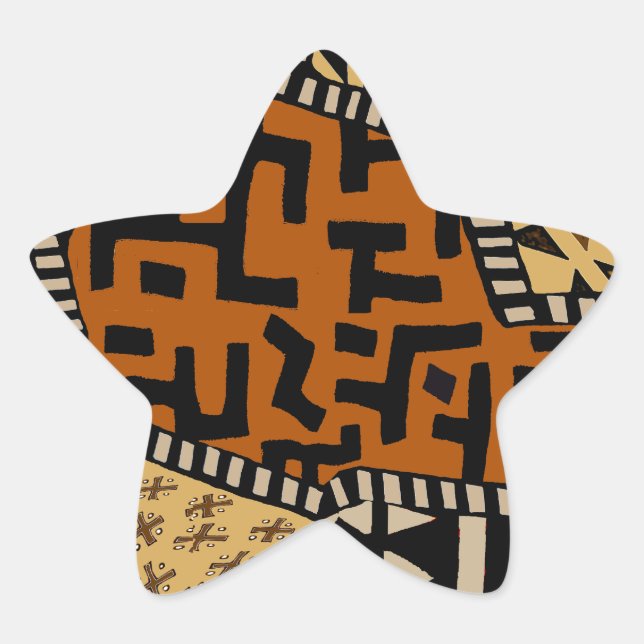 Adesivo Estrela Espíritos da Terra do Xamã Africano (Frente)