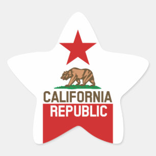 Adesivo Estrela Estado da República da CALIFÓRNIA - Design