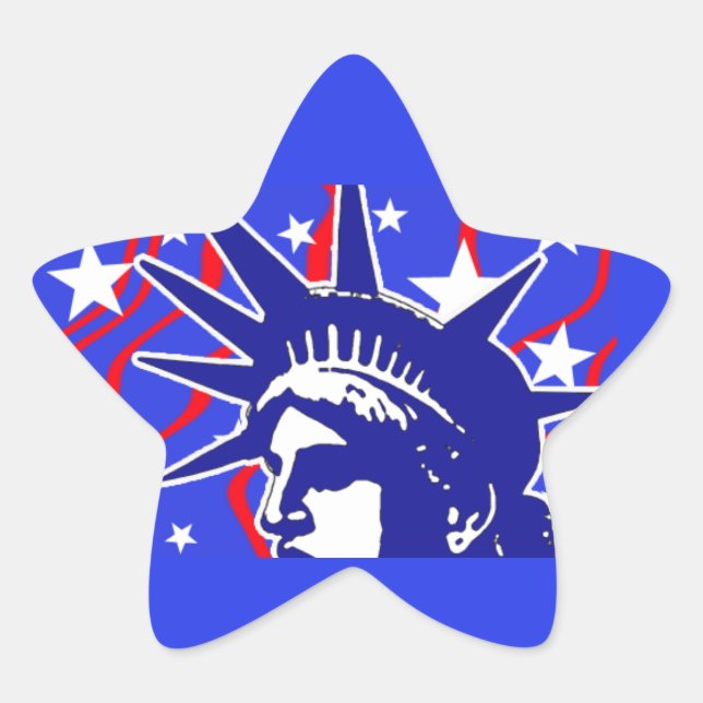 Adesivo Estrela Estátua dos Autocolantes (Frente)