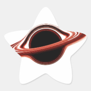 Adesivo Estrela Estilo de Gravidade Logotipo Black Hole T-Shirt