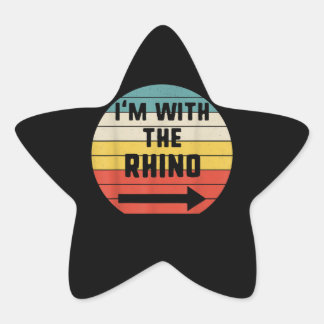 Adesivo Estrela Estou com o Rhino Halloween a combinar a roupa de