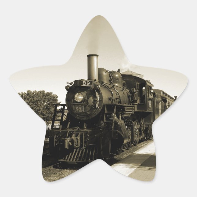 Adesivo Estrela Estrada-férrea histórica (Frente)