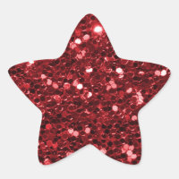 Estrela brilhante de brilho vermelho brilhante de 