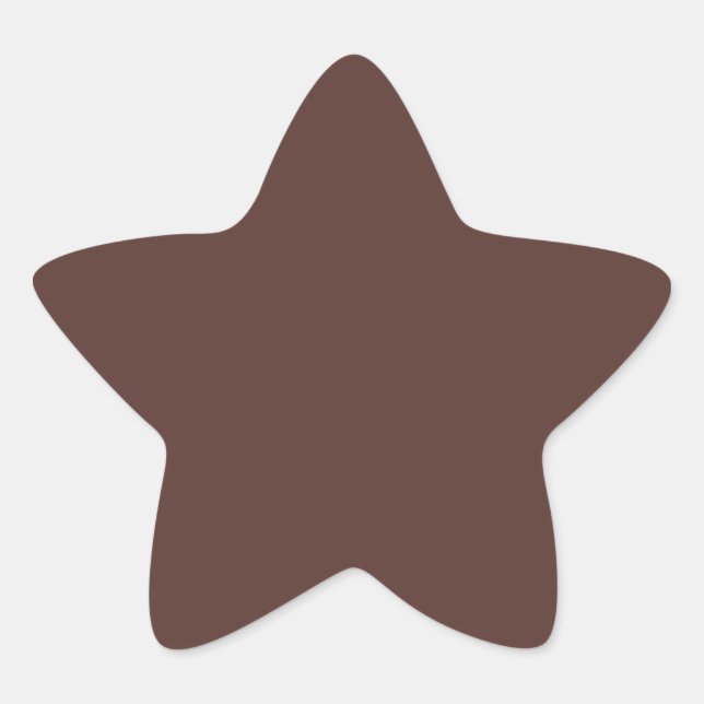 Adesivo Estrela Estrela Castanha (Frente)