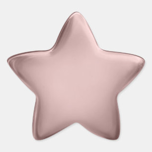 Adesivo Estrela Estrela Custom Premium 3D Medalha em Branco Dourad