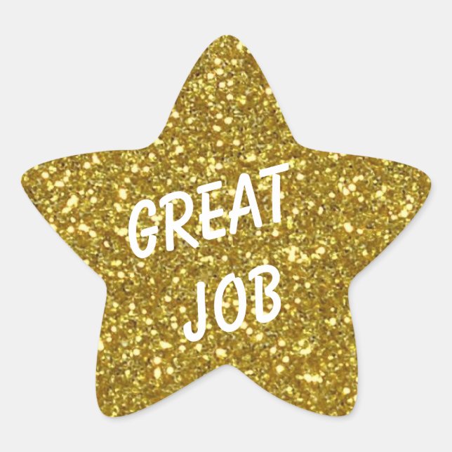 Adesivo Estrela Estrela Dourada de Mensagem Personalizada com Text (Frente)