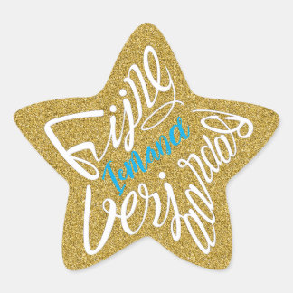 Adesivo Estrela Estrela em forma de 'Feliz aniversário'
