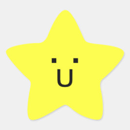 Adesivo Estrela estrela feliz pequena