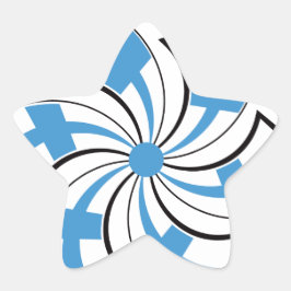 Adesivo Estrela Estrela Finlandesa