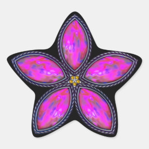 Adesivo Estrela Estrela Jeweled - magenta