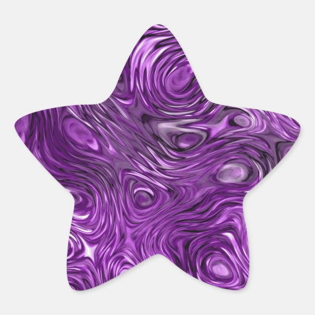 Adesivo Estrela Estrelador de impressão Molten Lilac (Frente)