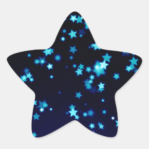 Adesivo Estrela Estrelas Azuis