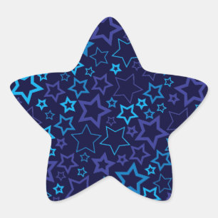 Adesivo Estrela Estrelas azuis