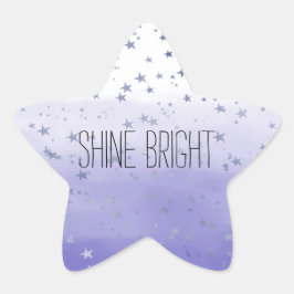 Adesivo Estrela Estrelas de Ombre Roxo