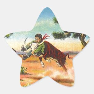 Adesivo Estrela Estrelas do rodeio do Wrangler do boi do vaqueiro