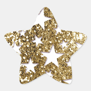 Adesivo Estrela Estrelas Dourados do olhar do brilho