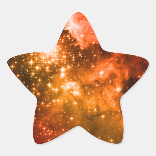 Adesivo Estrela Estrelas Laranja (Frente)