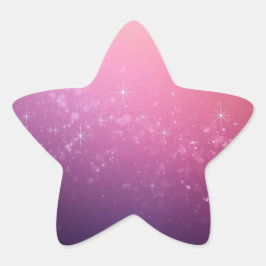 Adesivo Estrela Estrelas No Espaço Rosa