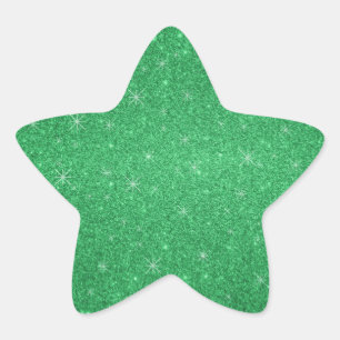 Adesivo Estrela Estrelas verdes do brilho