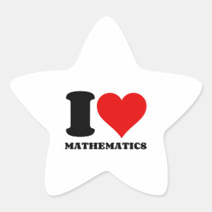 ADESIVO ESTRELA EU ADORO MATEMÁTICA