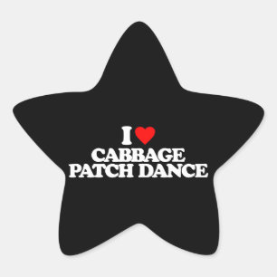 ADESIVO ESTRELA EU AMO A DANÇA DO REMENDO DE COUVE