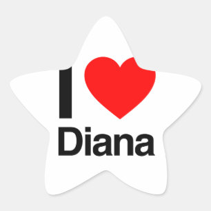 Adesivo Estrela eu amo diana