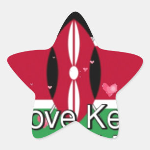 Adesivo Estrela Eu Amo! Kenya Hakuna Matata