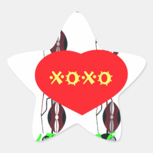 Adesivo Estrela Eu amo Kenya XOXO