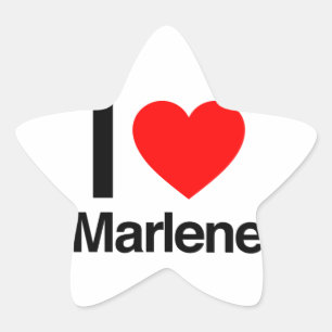 Adesivo Estrela eu amo marlene