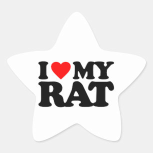 ADESIVO ESTRELA EU AMO MEU RATO