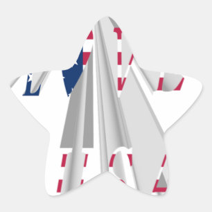 ADESIVO ESTRELA EU AMO OS EUA