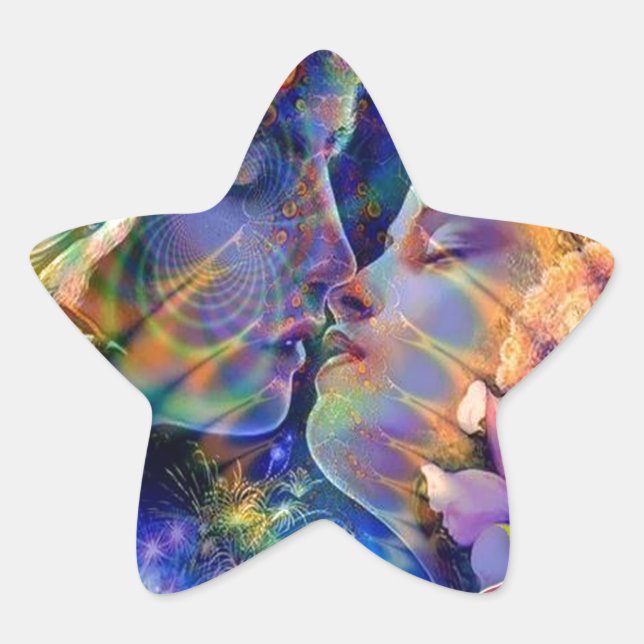 Adesivo Estrela Eu te amo (Frente)