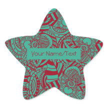 Ex libris Personalizado Abstrato Boho