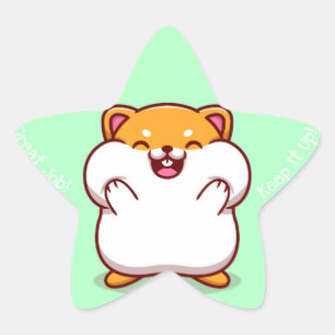 Adesivo Estrela Excelente Job Kawaii Star Sticker