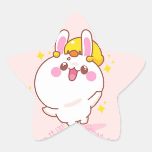 Adesivo Estrela Excelente Job Kawaii Star Sticker