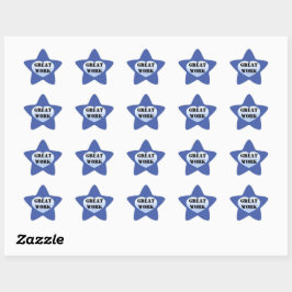 Adesivo Estrela EXCELENTE WORK Incentive Sticker