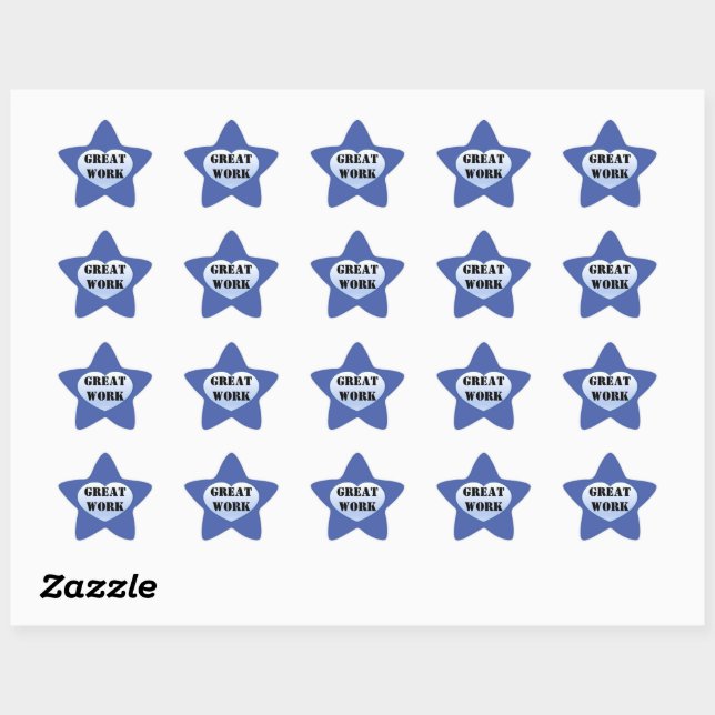 Adesivo Estrela EXCELENTE WORK Incentive Sticker (Folha)