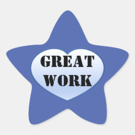 Adesivo Estrela EXCELENTE WORK Incentive Sticker