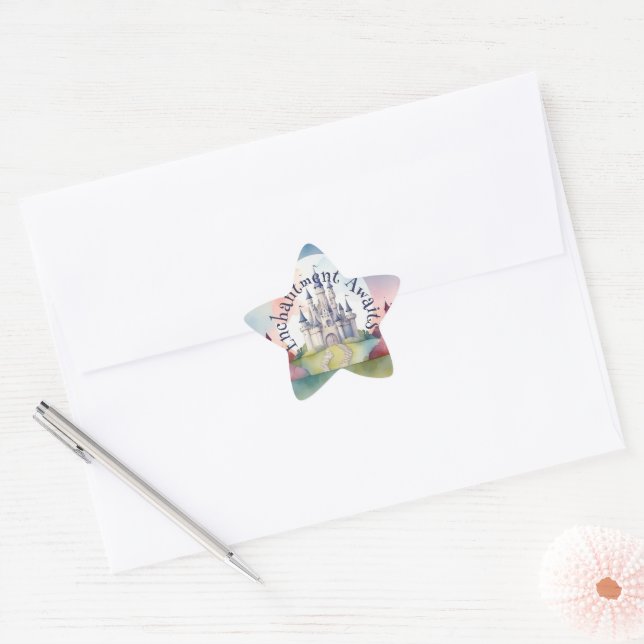Adesivo Estrela Fairy Tale Castle Party (Envelope)