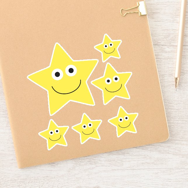 Adesivo Estrela feliz (Notebook)