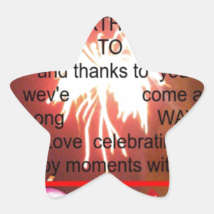 Adesivo Estrela Feliz Aniversário Para Nós