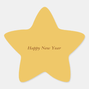 Adesivo Estrela Feliz ano novo