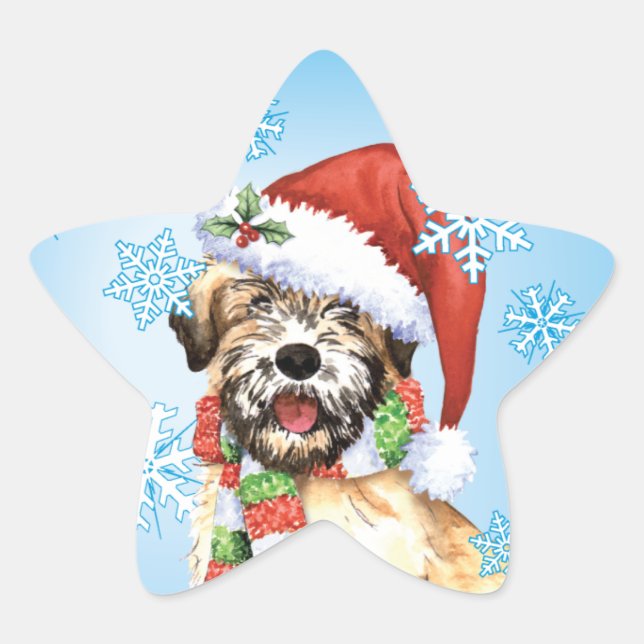 Adesivo Estrela Feliz Howlidays Wheaten (Frente)