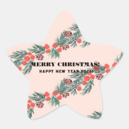 Adesivo Estrela Feliz Natal!