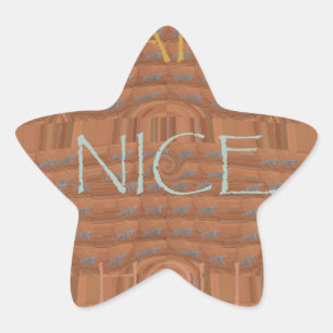 Adesivo Estrela Feliz Quênia Red Zebra Hakuna Matata motif De