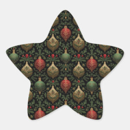 Adesivo Estrela Festive Damask 