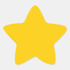 Adesivo Estrela FFCC00 Ouro