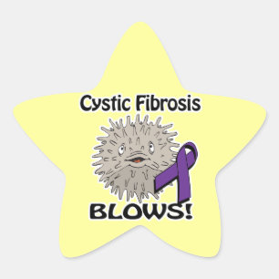 Adesivo Estrela Fibrose Cística Provoca Design de Consciência