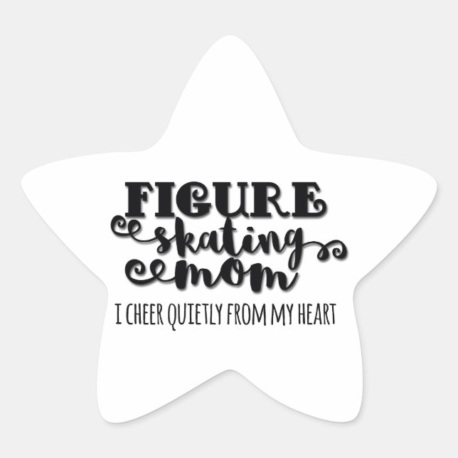 Adesivo Estrela Figura Patinando o software da mãe (Frente)
