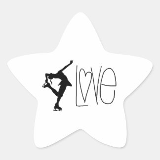 Adesivo Estrela Figura Skater Love
